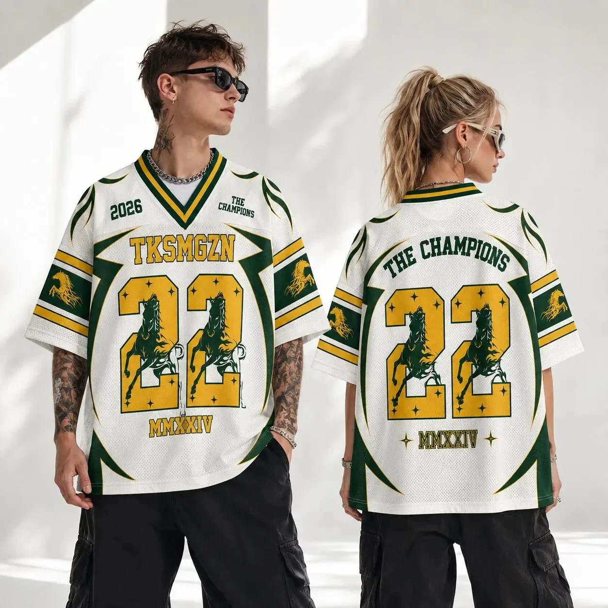 3D-gedrucktes T-Shirt mit V-Ausschnitt und kurzen Ärmeln – Y2K-Streetstyle, atmungsaktives und locker geschnittenes Oberteil – Retro-Sport-T-Shirt für Damen und Herren. – Detail 2