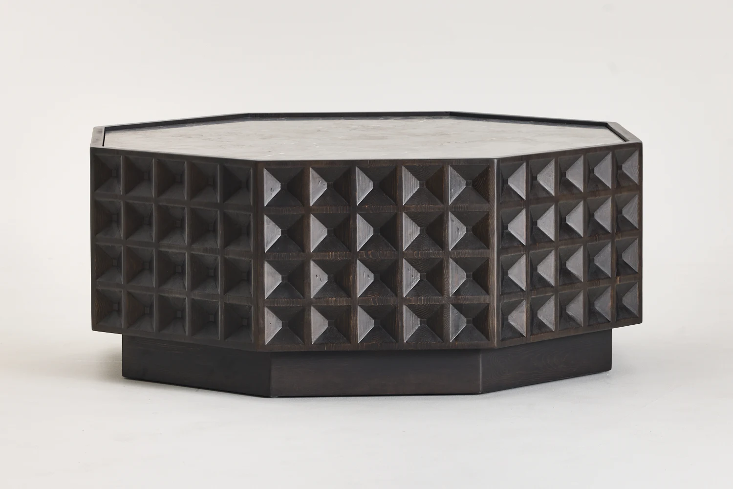 Mesa de centro octogonal sencilla y moderna, mesa de centro de madera.