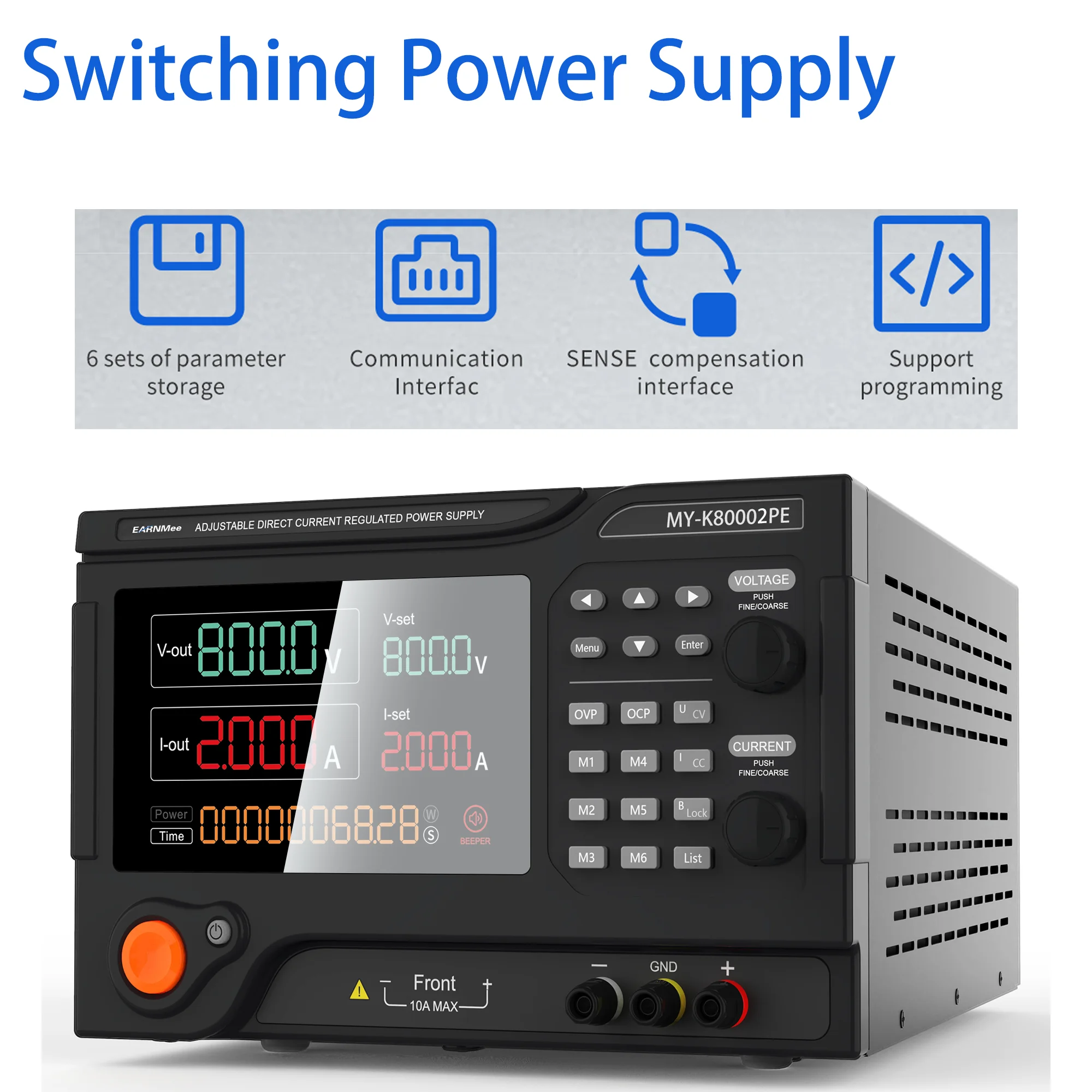 laboratory adjustable 800V 2A battery charger voltage stabilizer programmable dc power supply ﻿