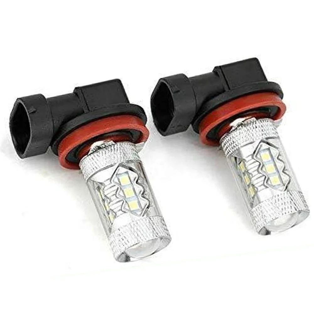 

2Pcs Car 12V -24V 40W LED Fog Lights Bulbs 6000K Daytime Driving Lamp White High power LED for Truck Van SUV Motorcycle