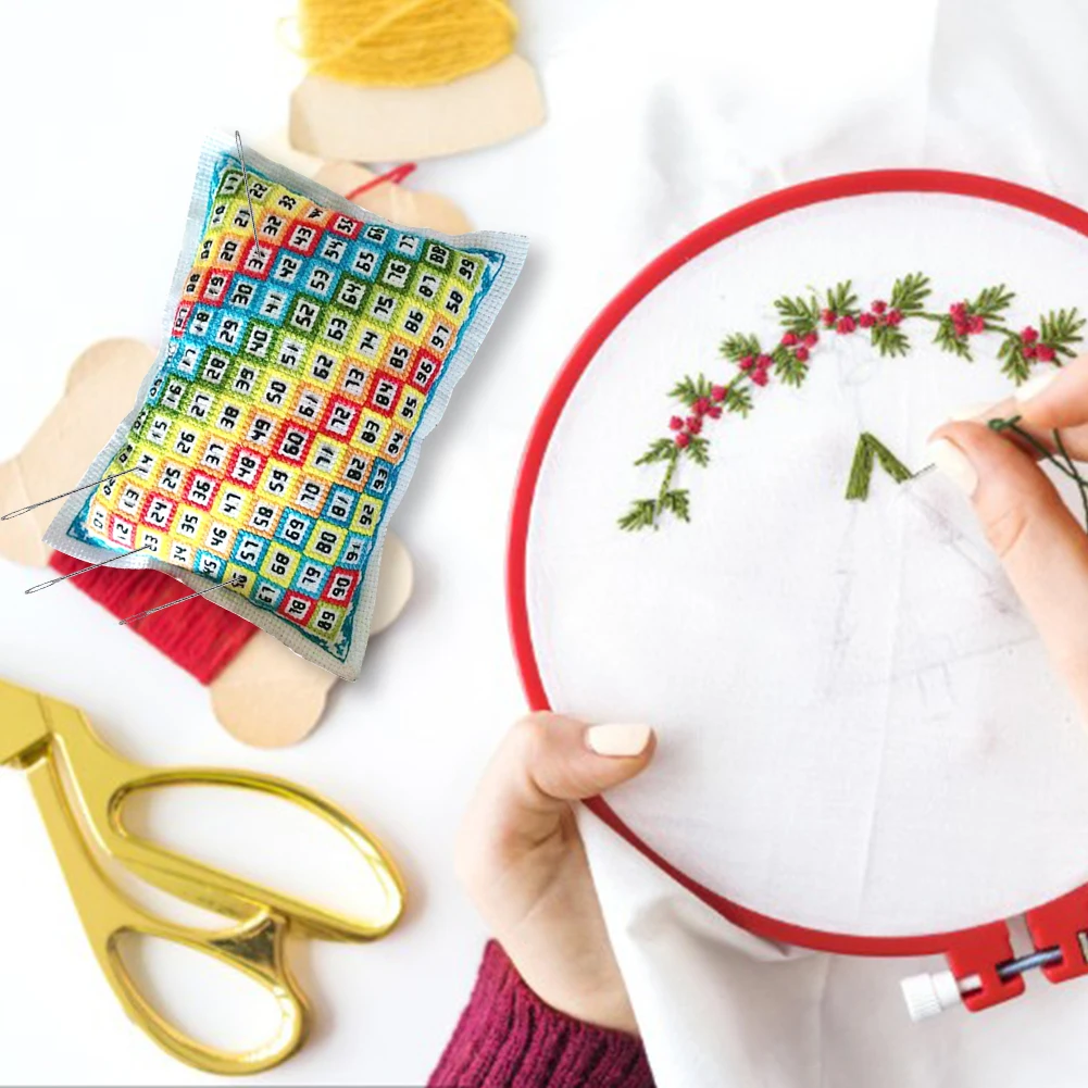 عبر غرزة التطريز إبرة إدراج حقيبة عبر غرزة الملحقات المطبوعة الحياكة المواضيع دبوس الحقيبة للتطريز #3