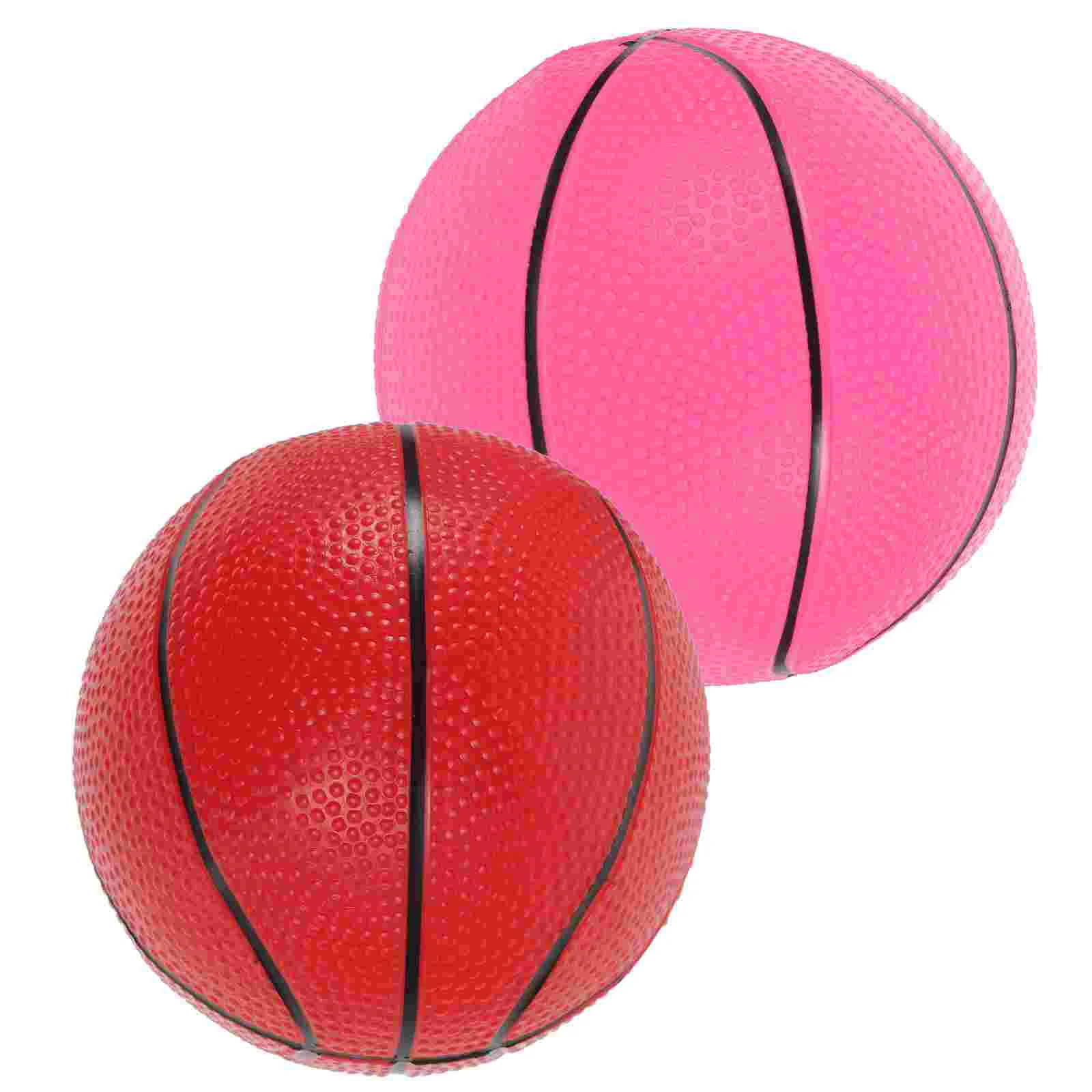 2 Pcs Kids for Toddlers Plastic Sports Balls Mini Basketball Light Weight Reusable Basketball Toy for Children Fun Parent Child