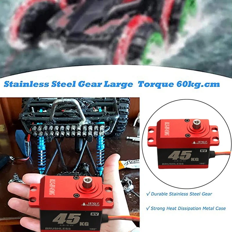 Waterproof TD-8120MG 45KG Metal Shell Gear High Torque Digital Servo For RC Vehicle Crawler Boat Airplane(270 Degrees)