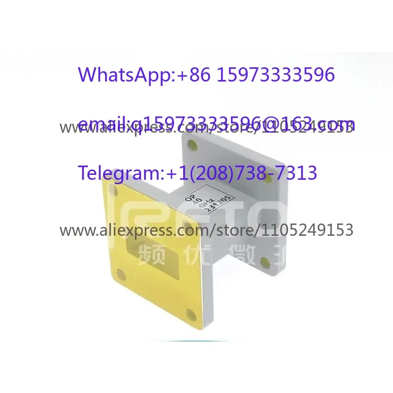 Frequency Optimized Microwave Direct Waveguide WR90 (BJ100) 8.2-12.4GHz Connection Guide for Communication Systems