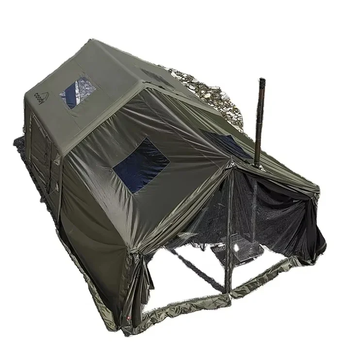 Inflatable Four-season Waterproof Portable Cotton Tent Expansion Hall Quick Automatic Opening for Winter Outdoor Camping