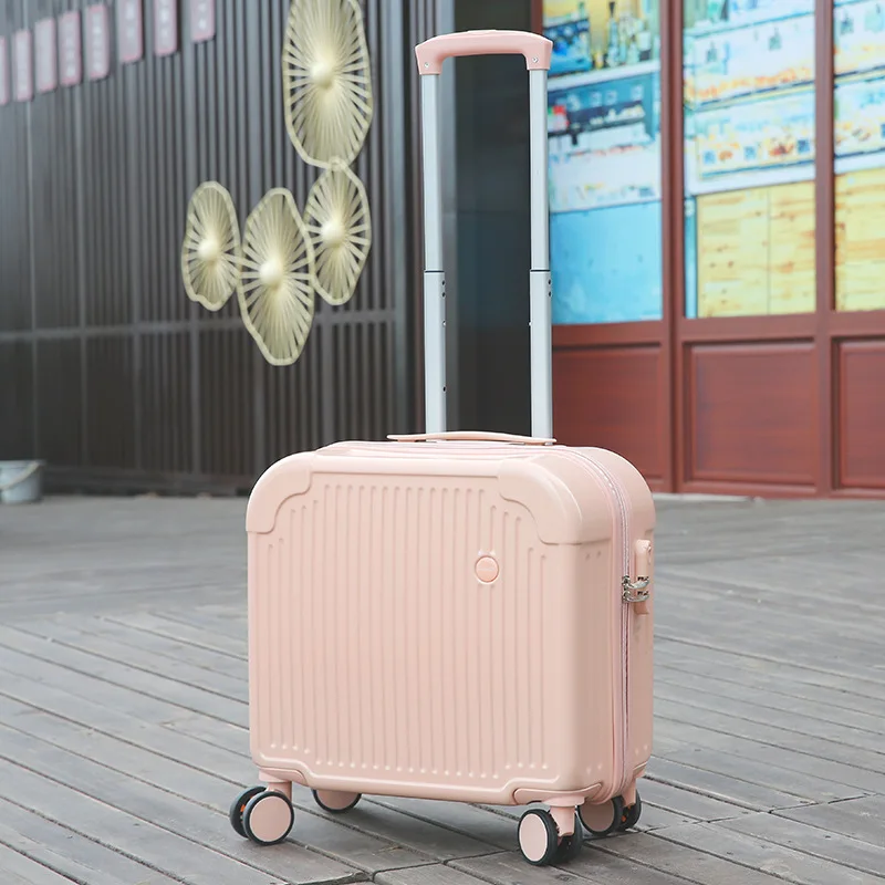 Cabin Suitcase, Small Fresh Suitcase, Female and Male Sturdy and Durable, Student Spinner Wheel Code Suitcase