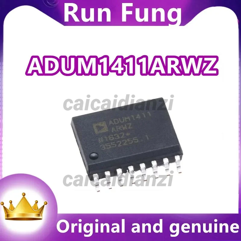 ADUM1411ARWZ-RL ADUM1411 SOIC-16 	 General Purpose Digital Isolator 3750Vrms 4 Channel 1Mbps 25kV/µs CM     10Pcs/Lot