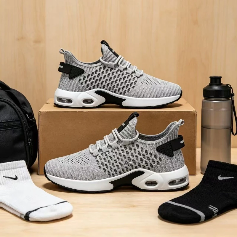 

Men's Sneakers Marathon Running Shoes Men Sports Sneakers Male Tennis Walking Shoes Mesh Breathable Nonskid Training Man Shoes