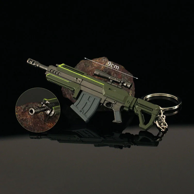 9cm Mini Gun Model Brelok do kluczy R-36 Model Biżuteria Broń Metalowy brelok do kluczy Chaveiro Torba Uchwyty na klucze samochodowe Prezent dla dzieci Mężczyźni