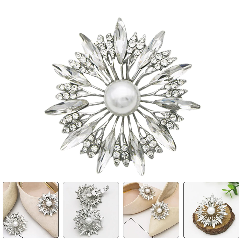 

Wedding Shoe Accessories Buckle Decoration Rhinestones Buckles Clip Bride Bridal Shoes