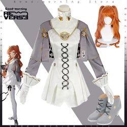 Anime game Reverse:1999 Sonetto Cosplay wig Sonetto Shoes Costume Cos Hallowen  Carnival Party Uniform Adult Role play Full Set