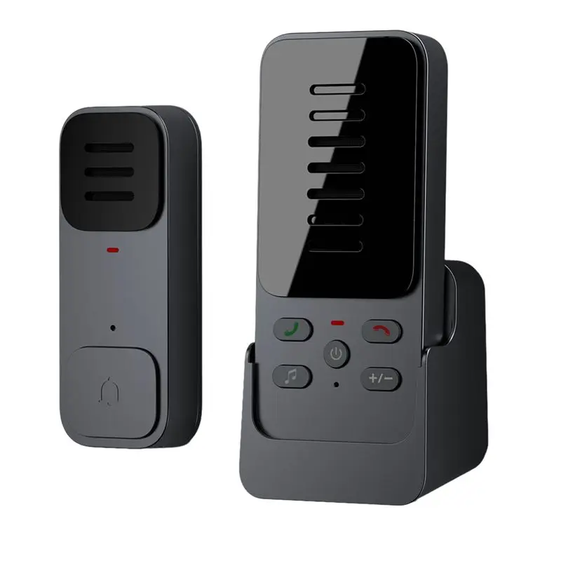 [NEWA08R】 Wireless Doorbell Two-Way Audio Doorbell Household Use Long Distance One Button Pager With6 Ringtones