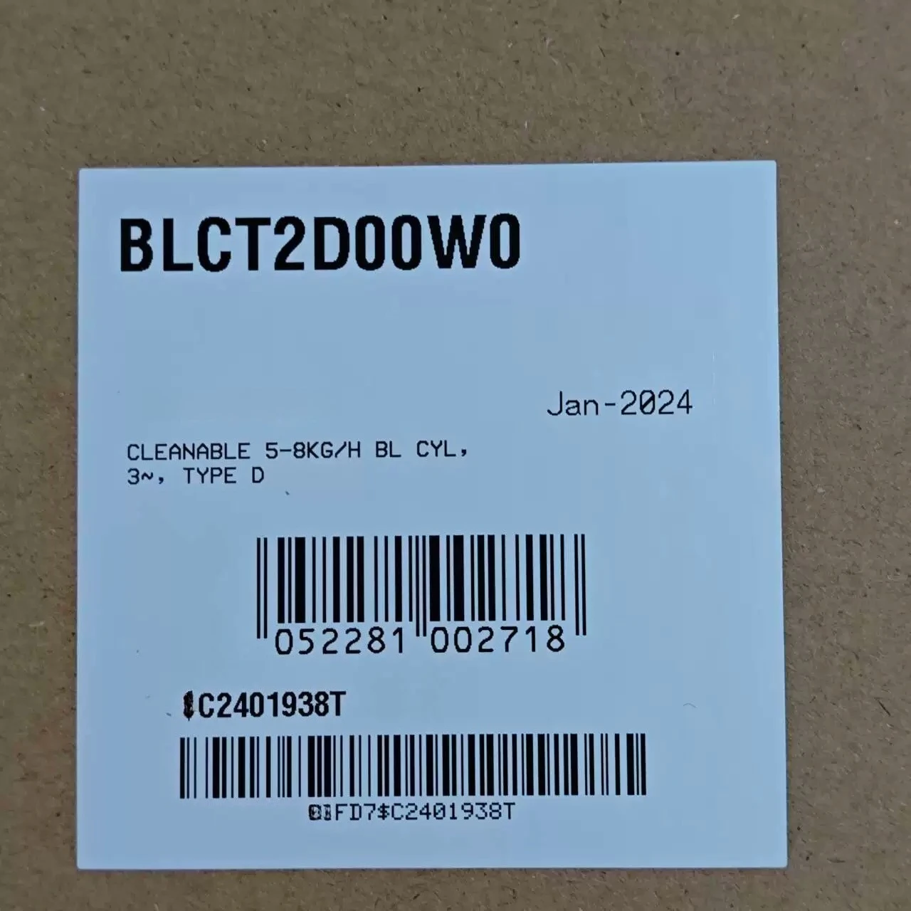 Electrode humidifier 8KG/CAREL BLCT2D00W0: BLCT2DOOWO