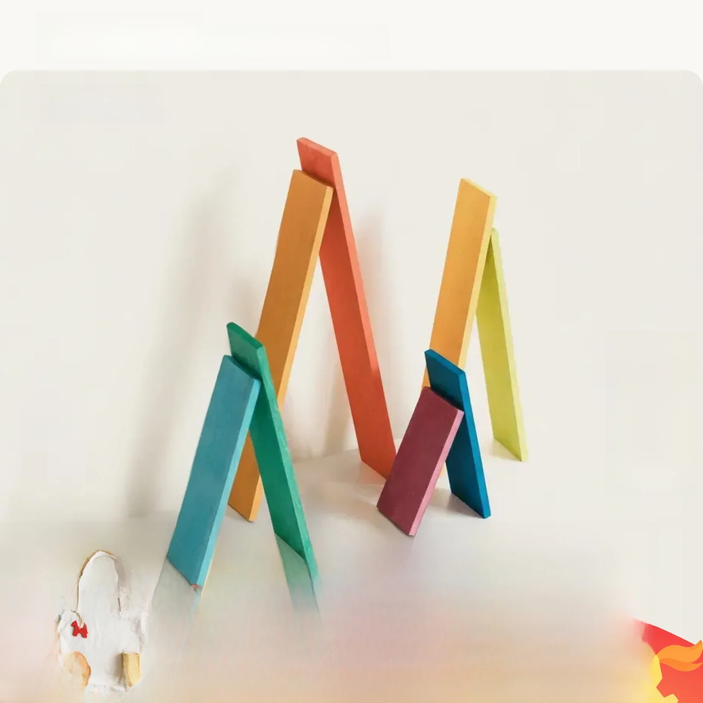 

Деревянные развивающие блоки AV Rainbow, 8 ступеней, для малышей, крупные детали, для развития мелкой моторики