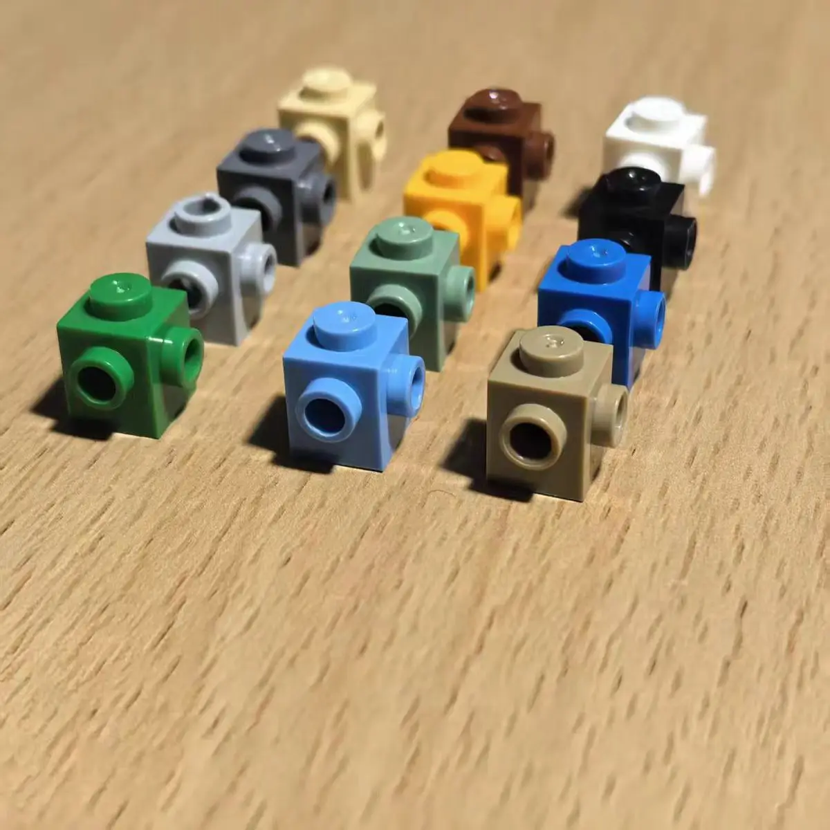 20PCS MOC 26604 Small Particle Building Block Loose Parts Basic Accessories 1x1 Adjacent Raised Brick DIY Building Block Toy