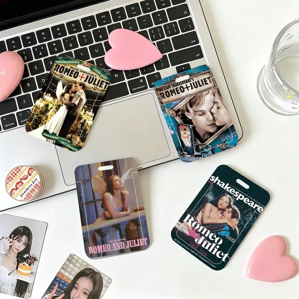 1pc Movie R-romeo And Juliet ID Card Sleeve School Card Access ID Card Bus Meal Card Protective Sleeve Easy Push