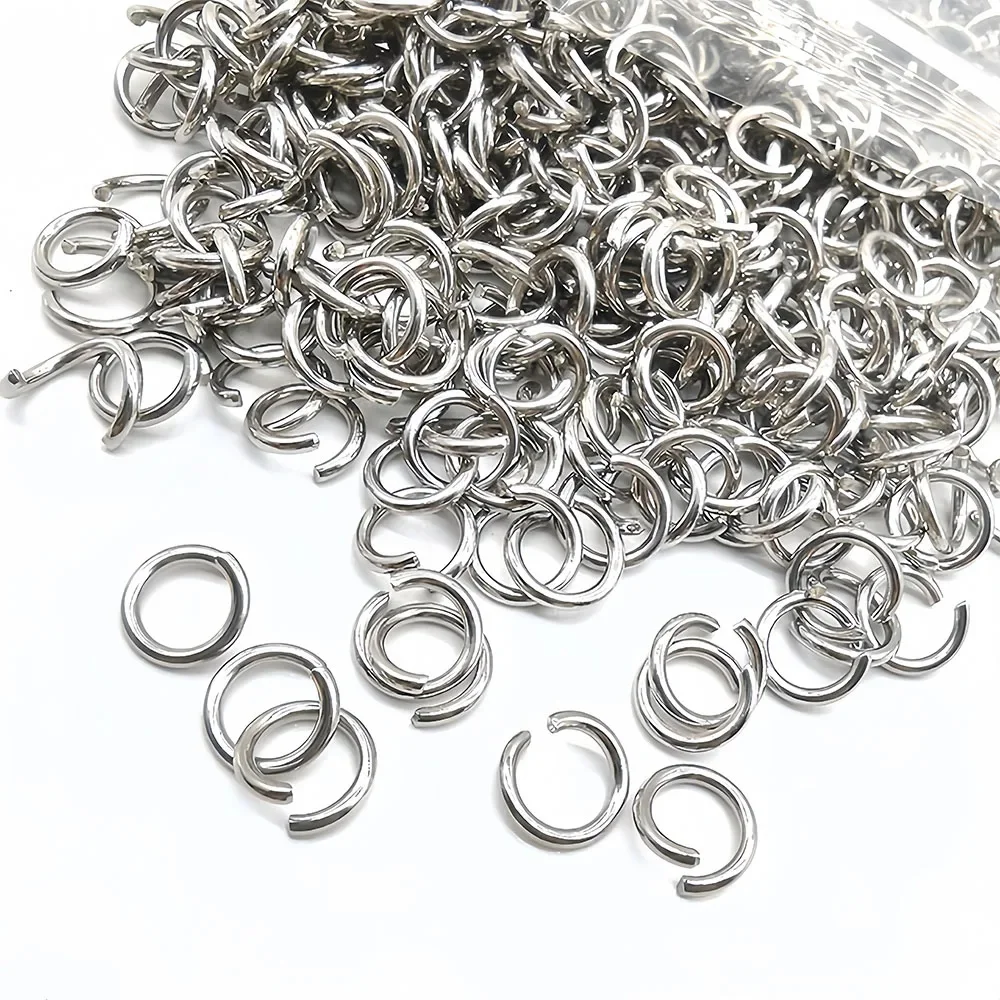 200/500Pcs Stainless Steel Open Jump Rings Split O Ring Connector for Necklace Bracelet Jewelry Making Findings Wholesale