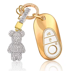 3 Buttons Car Key Case Cover Shell Protection For Mercedes Benz A C E S Class GLC CLE CLA GLB W213 W222 W223 W205 W206 W212 AMG