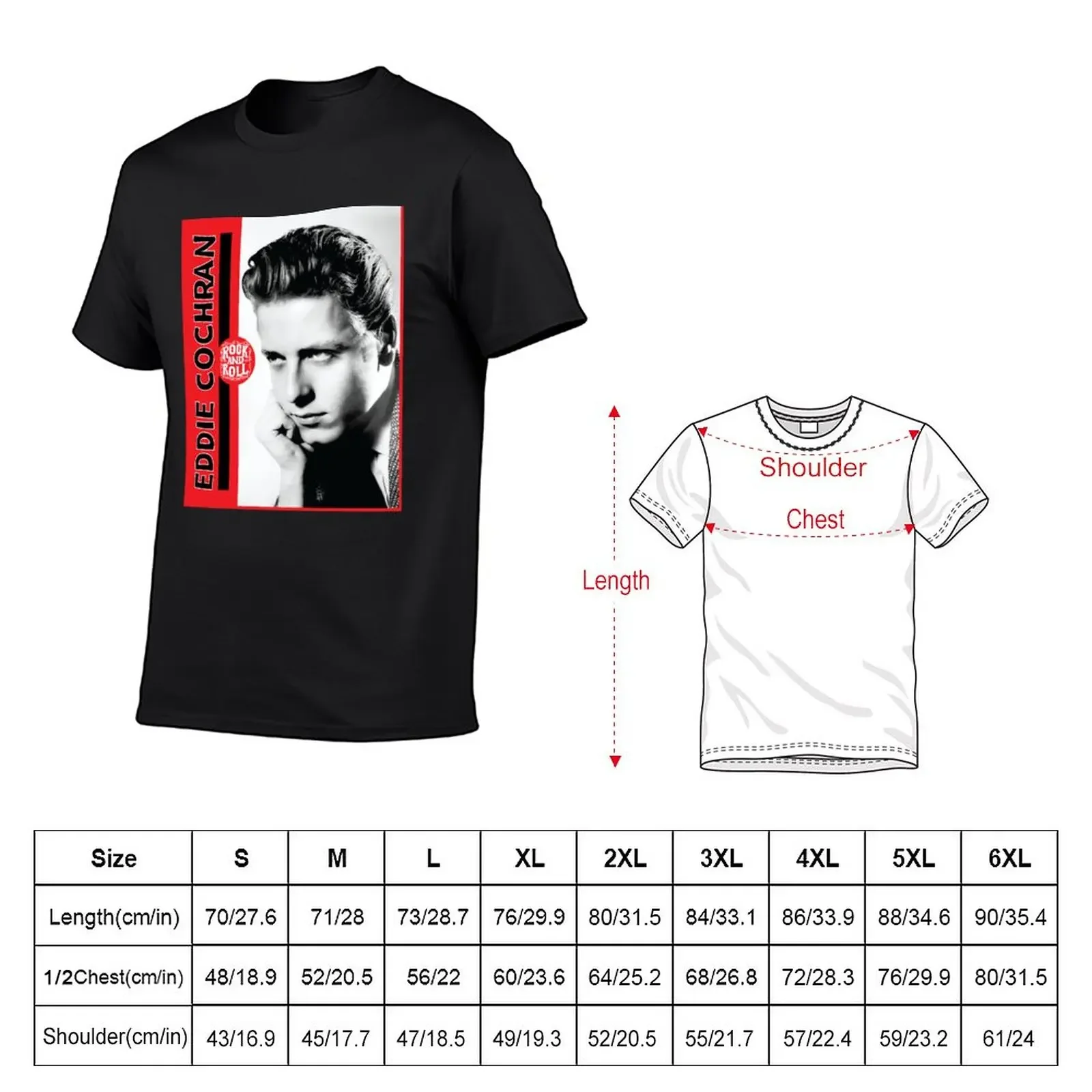 New Eddie Cochran T-Shirt custom t shirts design your own funny t shirt t shirt men