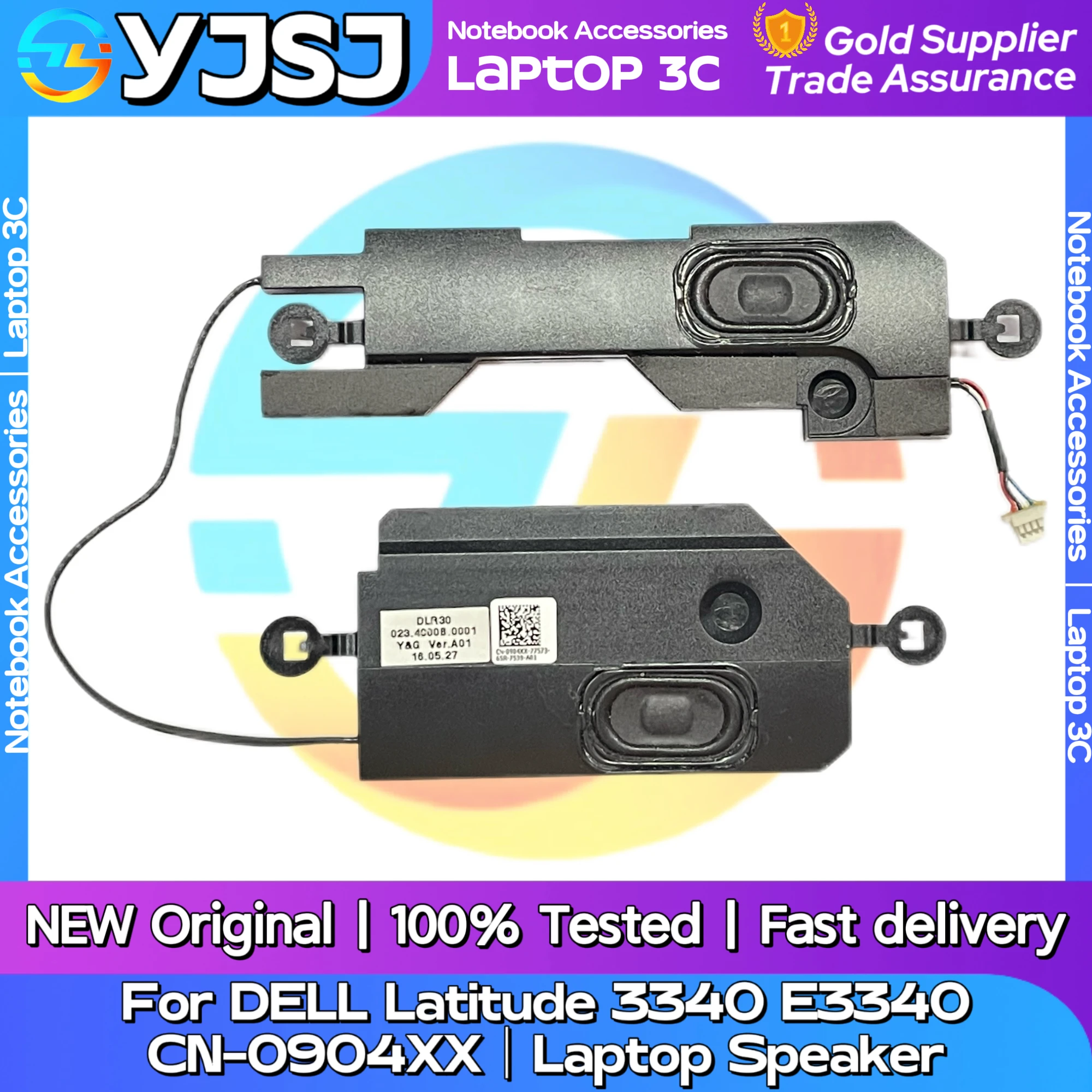 新しいオリジナルラップトップノートブックオーディオスピーカー-dell-latitude-3340-e3340-cn-0904xx-内蔵スピーカーホーンオーディオ