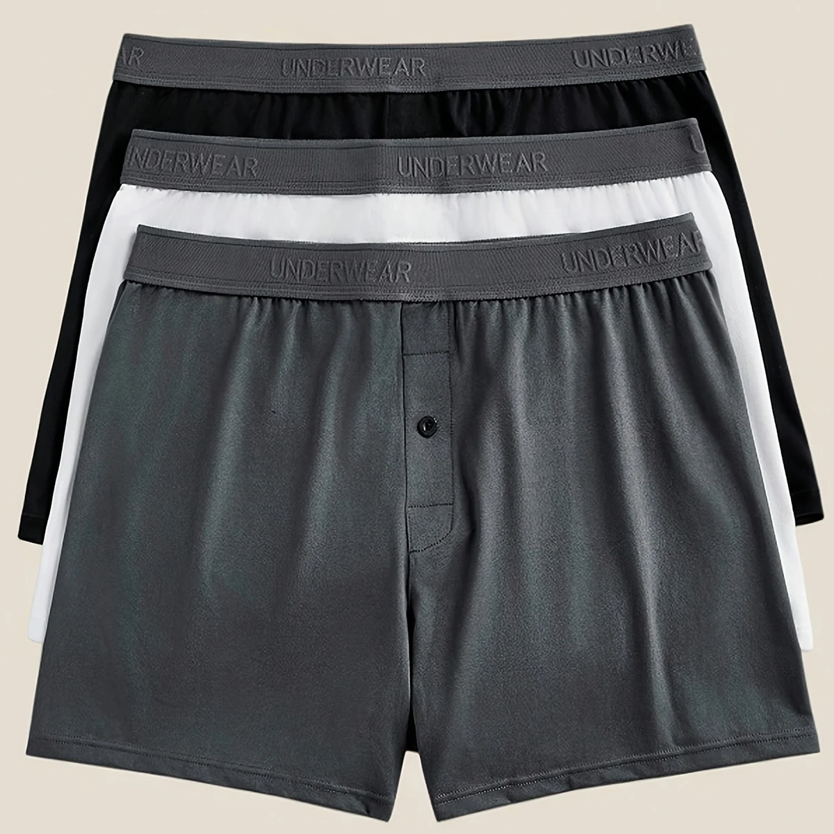 Imagen 6: Paquete de 3/4 de Pantalones Aro Casuales de Temporada para Hombre, Cómodos y Transpirables, Tallas Grandes, Ropa Interior de Corte Recto para Dormir en Casa