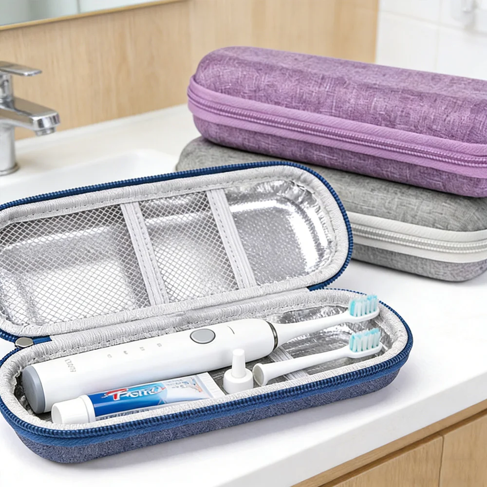 Universal EVA Protective Case Waterproof Dustproof Bag for Electric Toothbrush and Charging Cable Travel Use gallery 3