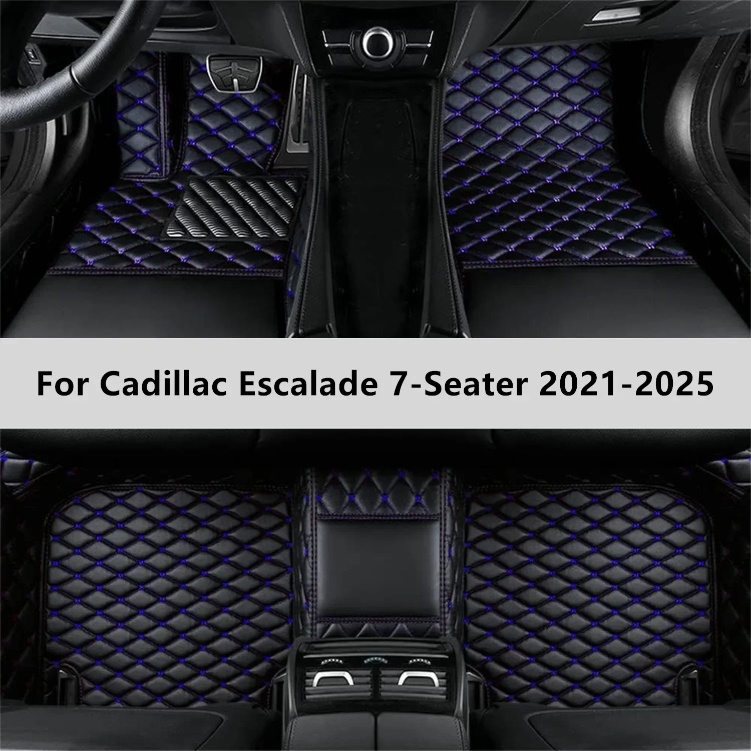 Custom Car Floor Mats For Cadillac Escalade 7-Seater 2021-2025 Floor Mat Car Mat Accessories Men Women Interior Accessories