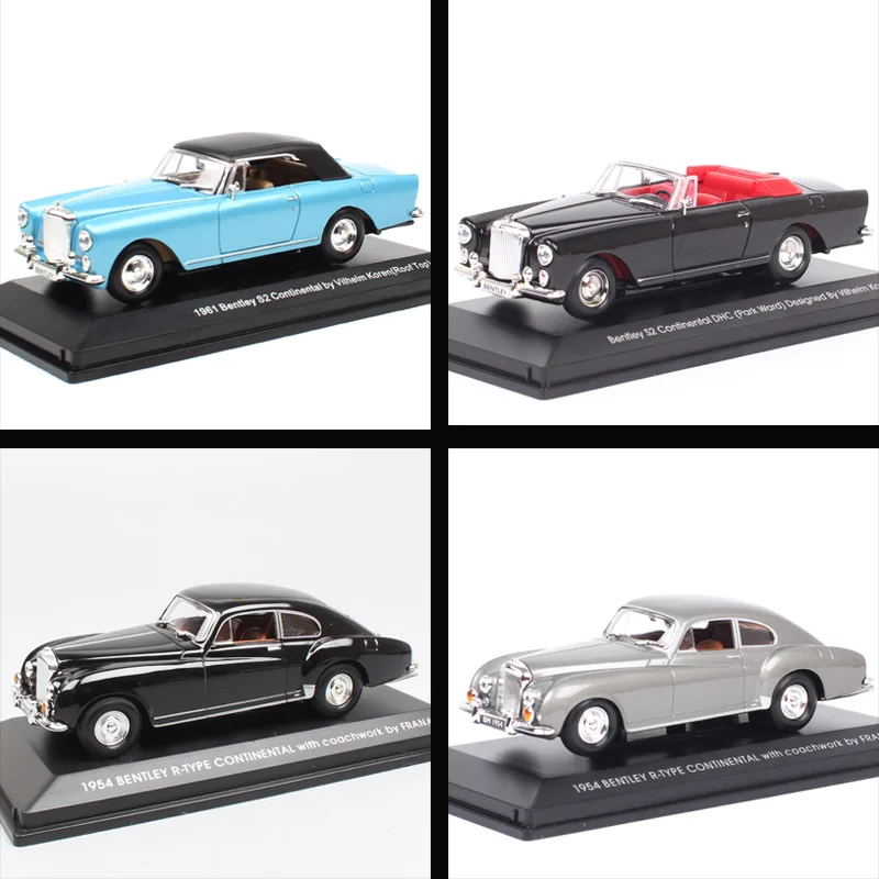 Classic Road Signature 1/43 Scale Luxury 1954 R Type Continental S2 DHC Park Ward Coupe Diecast Car Model Vehicles Toy Souvenir