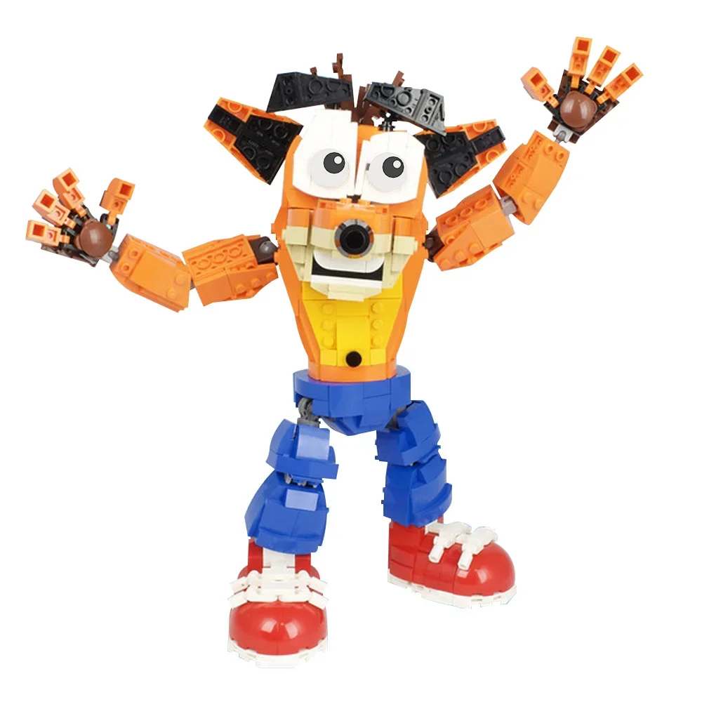 

Gobricks MOC Crash Bandicoot Building Blocks Model Popular Games Crash Bandicoot Action Characters Creative Bricks Toys Kid Gift