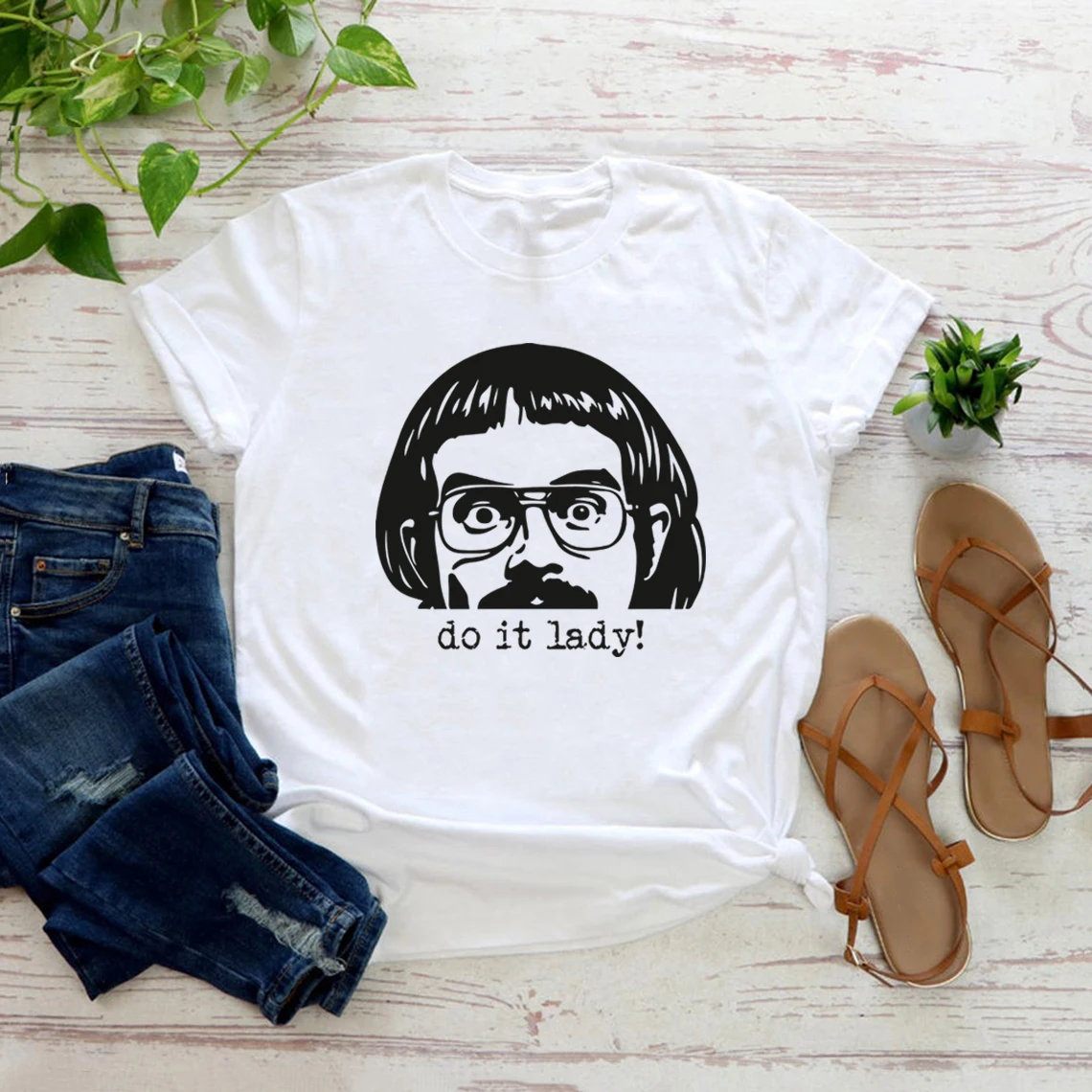 

Do It Lady T-shirt Do It Lady Chit Humor T-Shirt Funny Women Tee Casual Short Sleeve O-Neck Graphic T Shirts Aesthetic Clothes