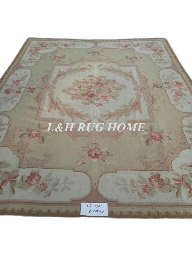 

Free shipping 8'X10' antique Hand Stitched needlepoint rugs, handmade wool rugs wholesale prices NEW STORE PROMOTION