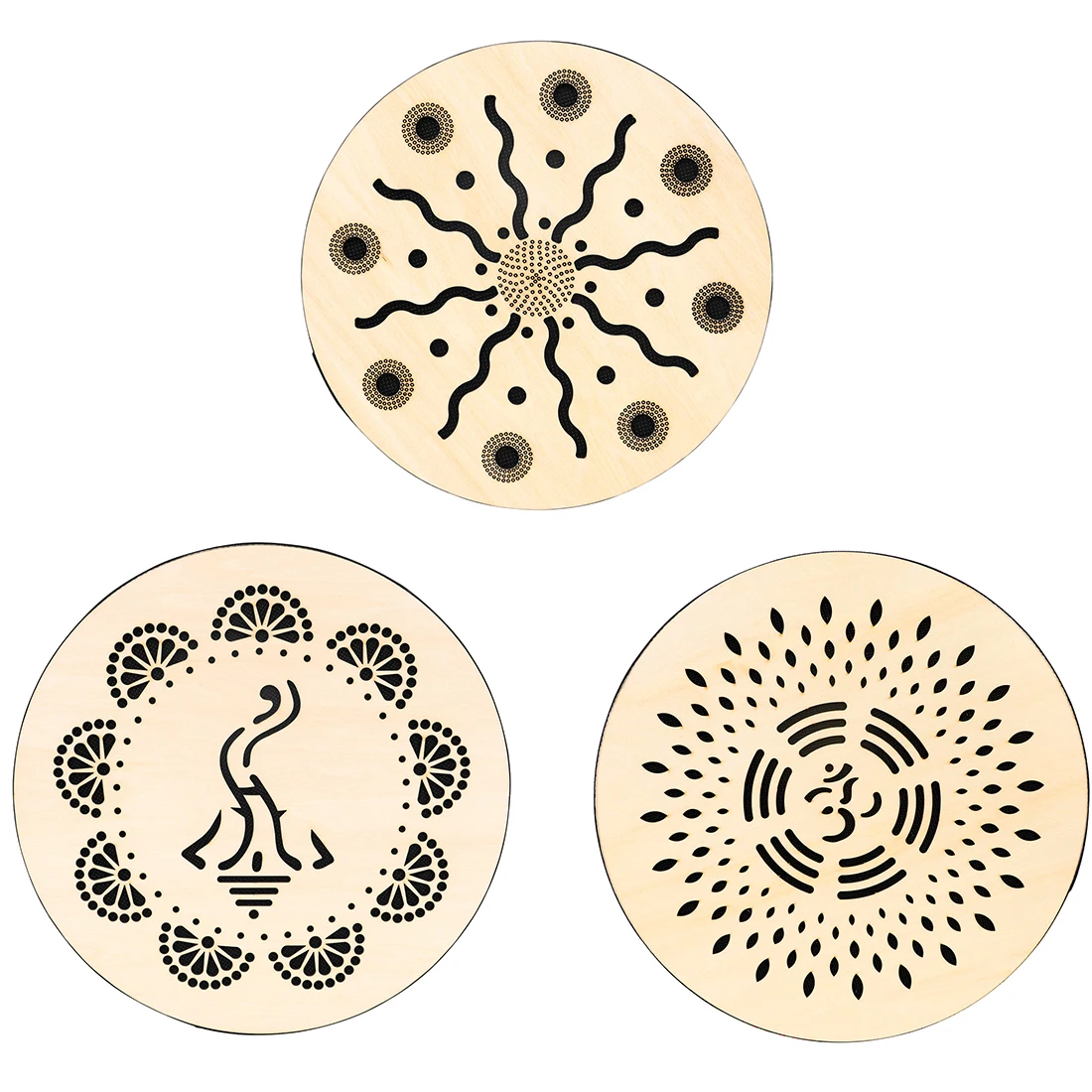 

MBAT Stream Drum 8/10/12 Inch Solid Wood Drum Percussion Instruments Professional Drums Suitable for Enlightenment Performance