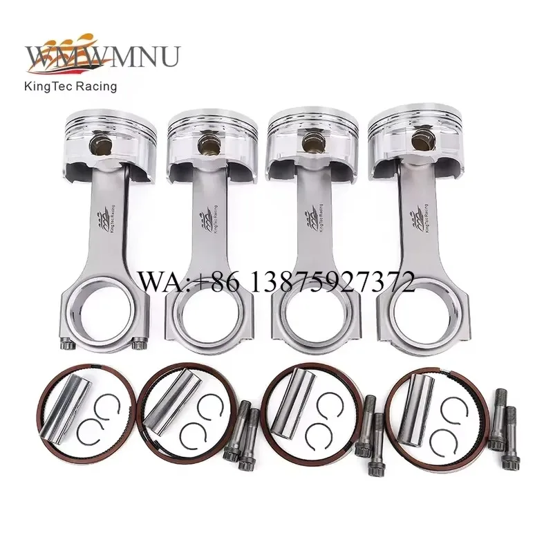 Wmwmnu High Performance Forged Piston Connecting Rod Kit for Jetta Mk5 GLI EA113 2.0 TSI TFSI Drag Racing