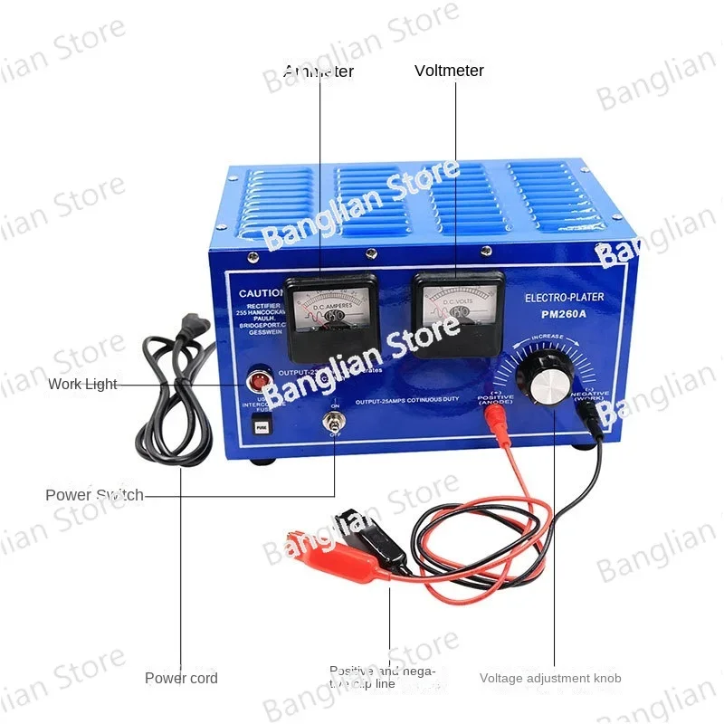 Electroplating Machine 30 Amp Output Rectifier Electronic Plating Machine Jewelry Making Tools