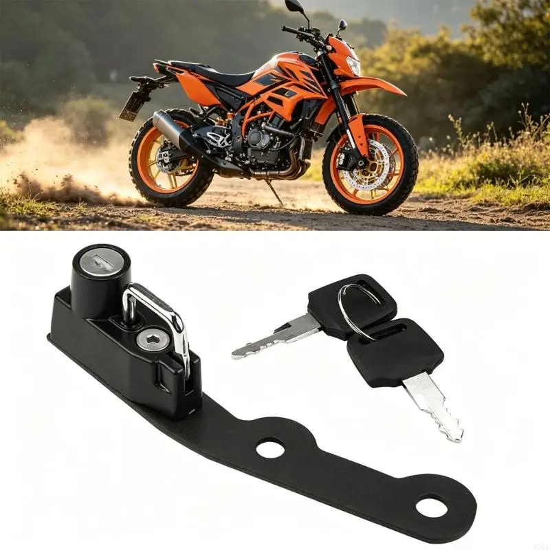M76E Sicherheitsschloss für Motorradhelme aus Kohlenstoffstahl für YZF R25 MT25 MT03 2014–2020 – Detail 3