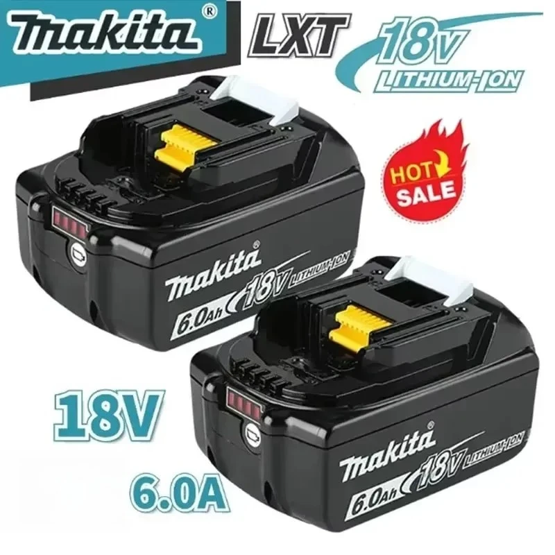 100% [оригинал] Литиевая батарея Makita 18 В, 6,0 Ач, адаптирует для электроинструментов серии BL1830/1840/1850/1860B.