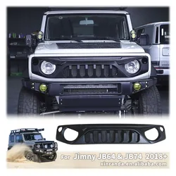 Jimny Front Angry Face Grill Racing Grills for Suzuki Jimny JB64 JB74W JC74 2019 2020 2026 Car Kidney Mesh Cover Accessories