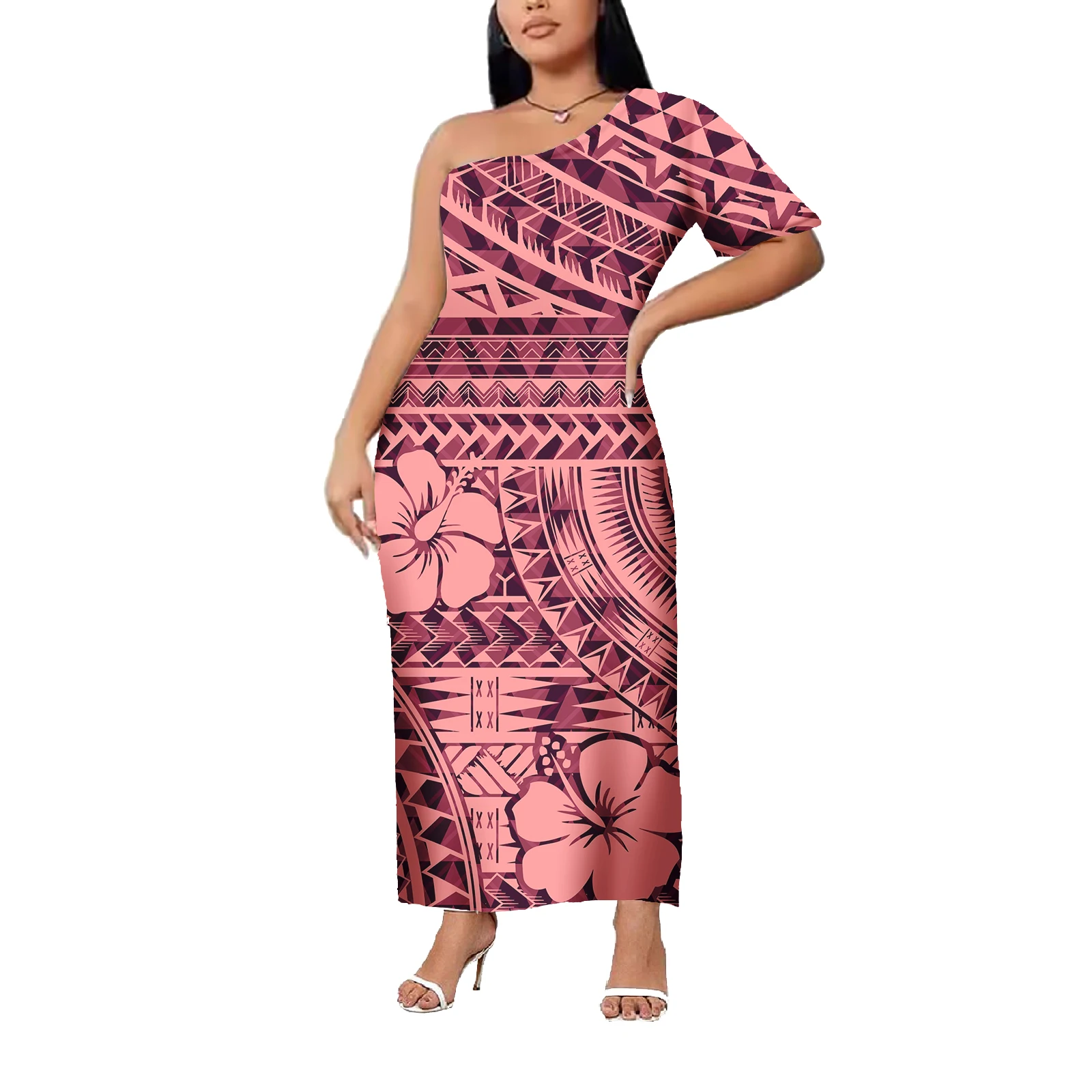 Custom Personalized Pacific Island Pattern Dress Polynesian Elei Tribal Long Skirt Women's Clothing