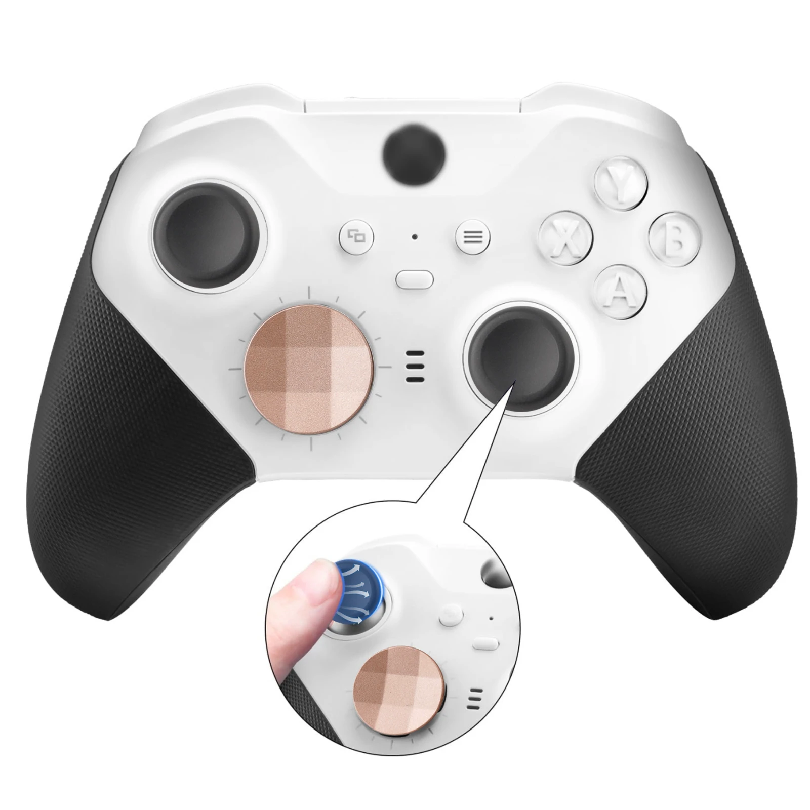 Xbox One Elite シリーズ 2 コントローラー用アクセサリー (モデル 1797) メタルサムスティックパドルジョイスティック交換部品キット
