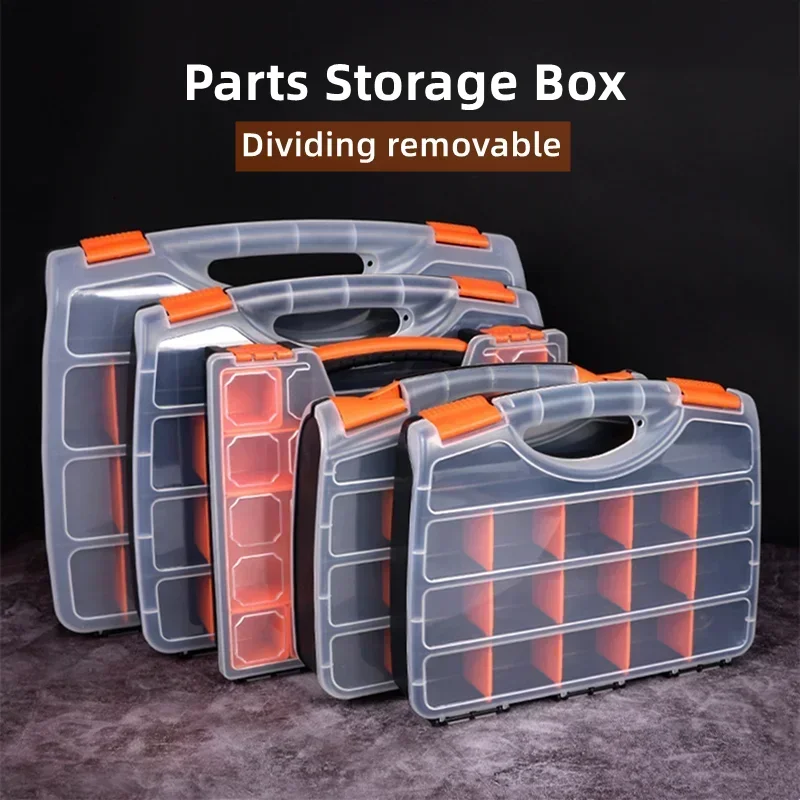 Tool Storage Box, Garage Warehouse Household Small Parts Screws Organizer Tool Storage, Parts Storage Boxes