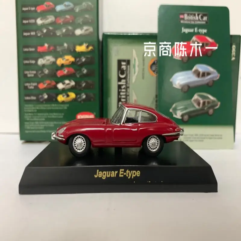 مجموعة سباق كيوشو جاكوار E-type RED LM F1 لعام 1/64 من ألعاب نماذج تزيين السيارات المصنوعة من سبيكة مصبوبة