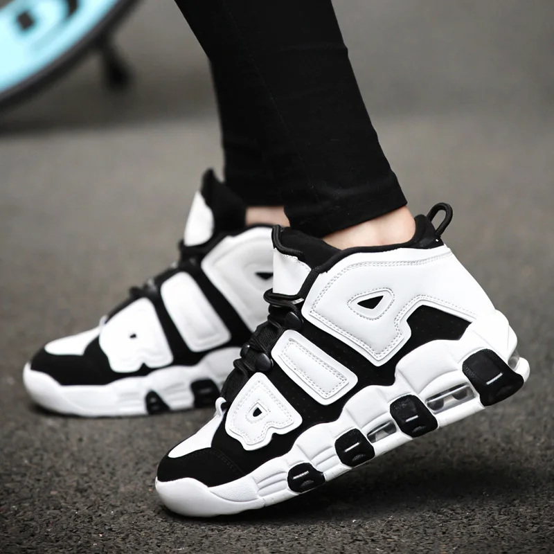 New Men\'s Women\'s Basketball Shoes Sports Shoes Air Cushion Casual Basket Trainers Outdoor Fitness Leather Anti-Slip Size 36-45