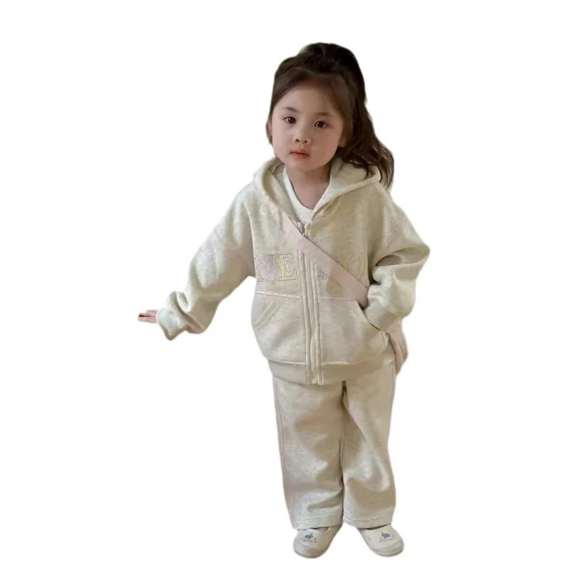 

Children's Outfit2025Autumn New Girls' Clothing Toddler Letter Two-Piece Set Wholesale
