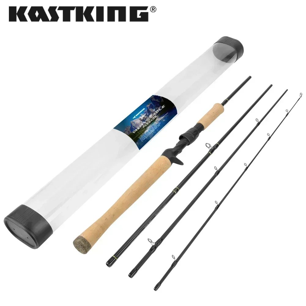 KastKing Valiant Eagle Passage Travel Spinning Casting Fishing Rod  4 & 6 Pc Pack Rods for Bass Trout Fishing