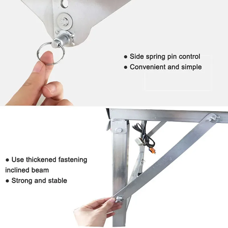 1.2x0.8 M Multifunctional Woodworking Table Saw Portable Folding Workbench 4 In 1 Telescopic Removable Manual Tool For Carpentry