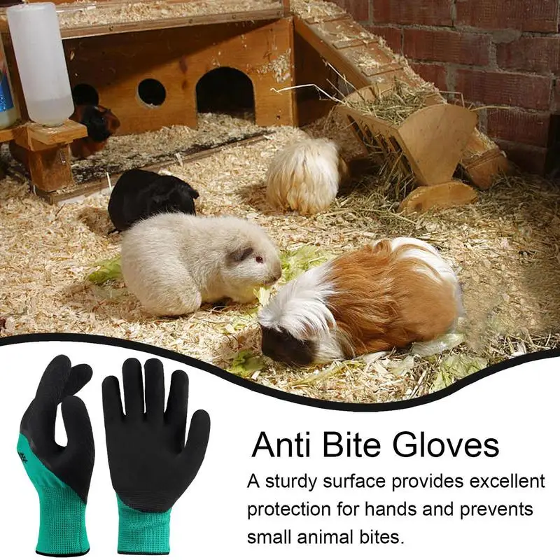 Bite-resistant Pet Gloves Anti Scratch Thickened Hand Protection Gloves Cat Dog Squirrels Hamsters Birds Pet Training Assistant