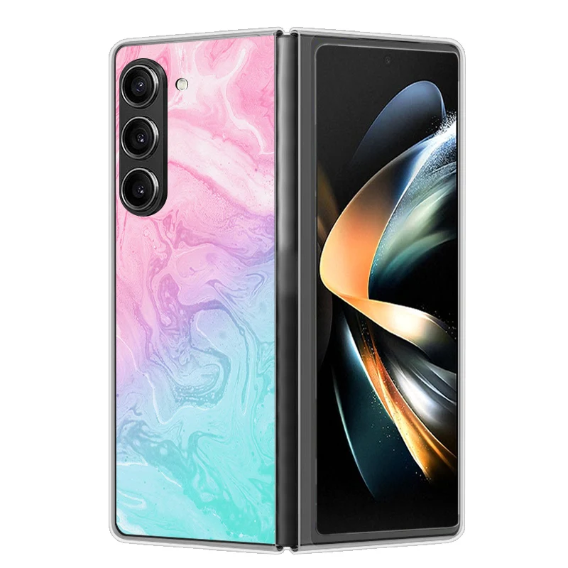 Capa Samsung Galaxy Z Fold 6 5G, Luxo, Dobrar, À prova de choque, Proteção, PC, Capa dura, 2022