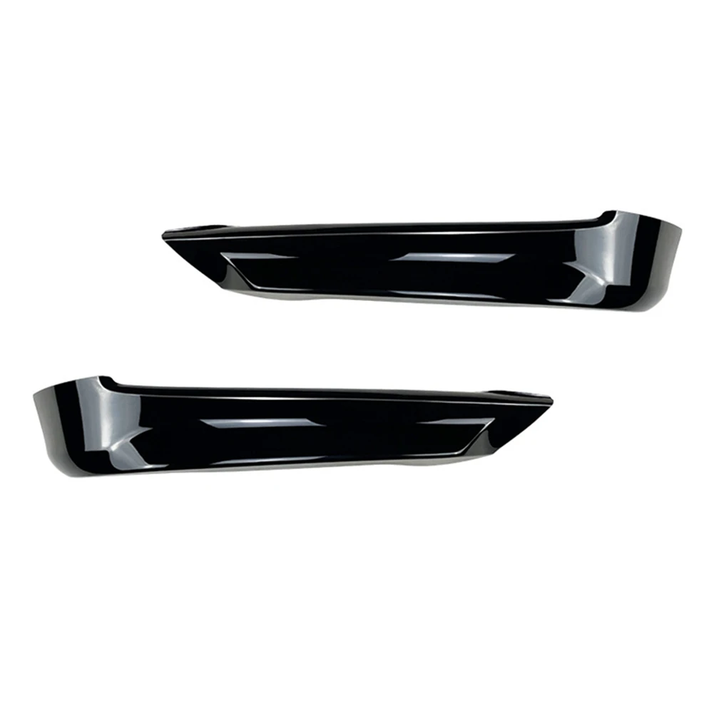 Car Glossy Black Front Bumper Lip Corner Cover Trim Lower Protector Splitter Spoiler for E90 E91 320I 330I 2005-2008