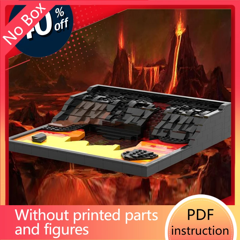 star series scene building bricks set Battle fight Duel Revenge lava river character modular brick set star series scenesChristm