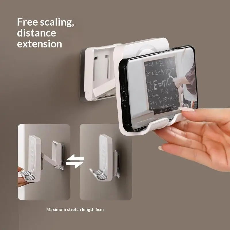 1 PCS Portable Wall Mount Shower Phone Holder Adjustable Self-Adhesive Cellphone Stand Universal Stand